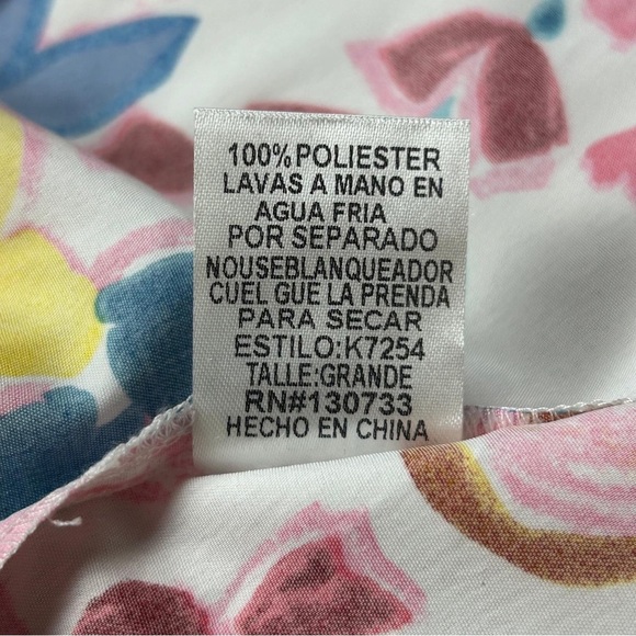 Umgee Women’s Colorful Floral Maxi Dress with Shoulder Ties Size L - Picture 5 of 9